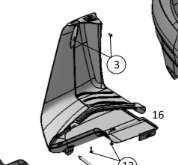 REAR BUMPER LOWER OUTER LHS