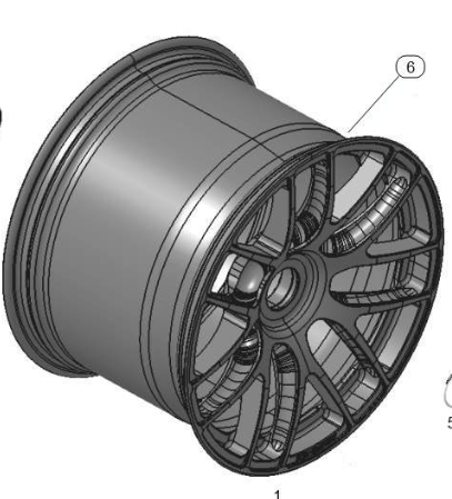 GT3 MERCEDES RIMS REAR